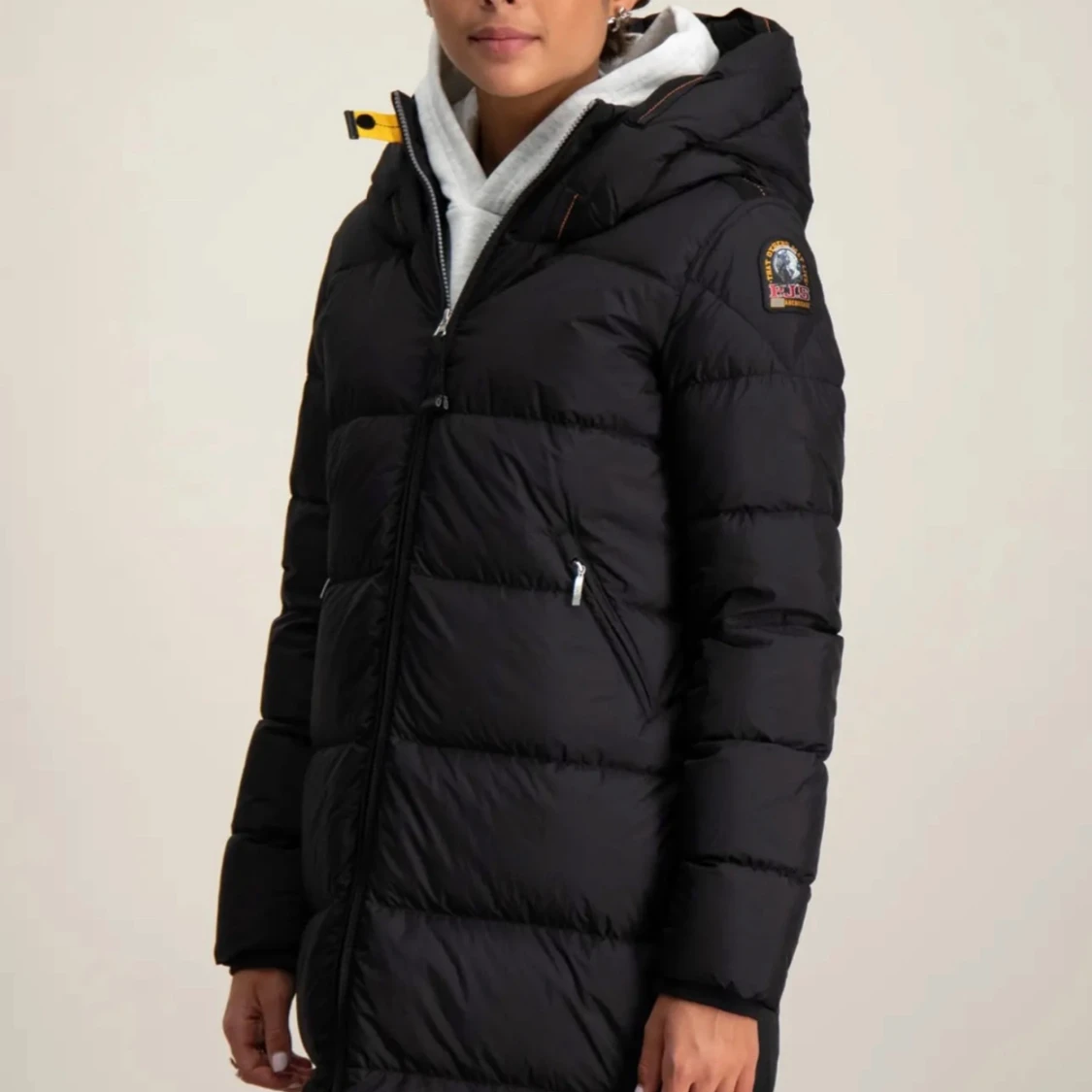 Svart lång dunjacka Parajumpers - 1