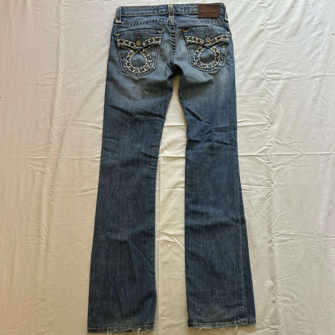 Lågmidjade bootcut jeans - 4