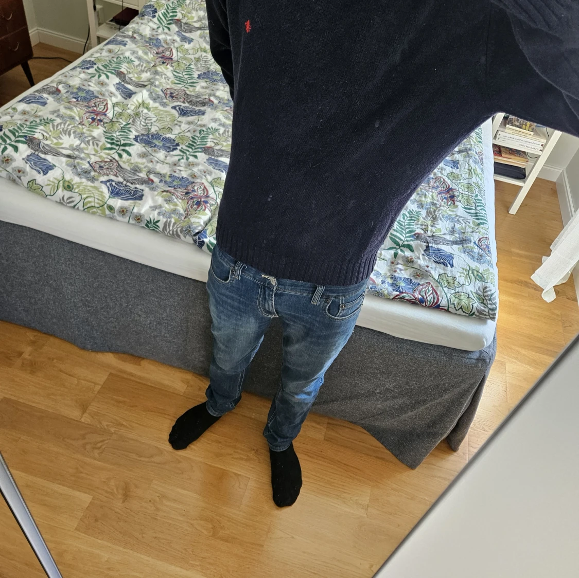 Mörkblå stickad tröja Morris Gents  - 3