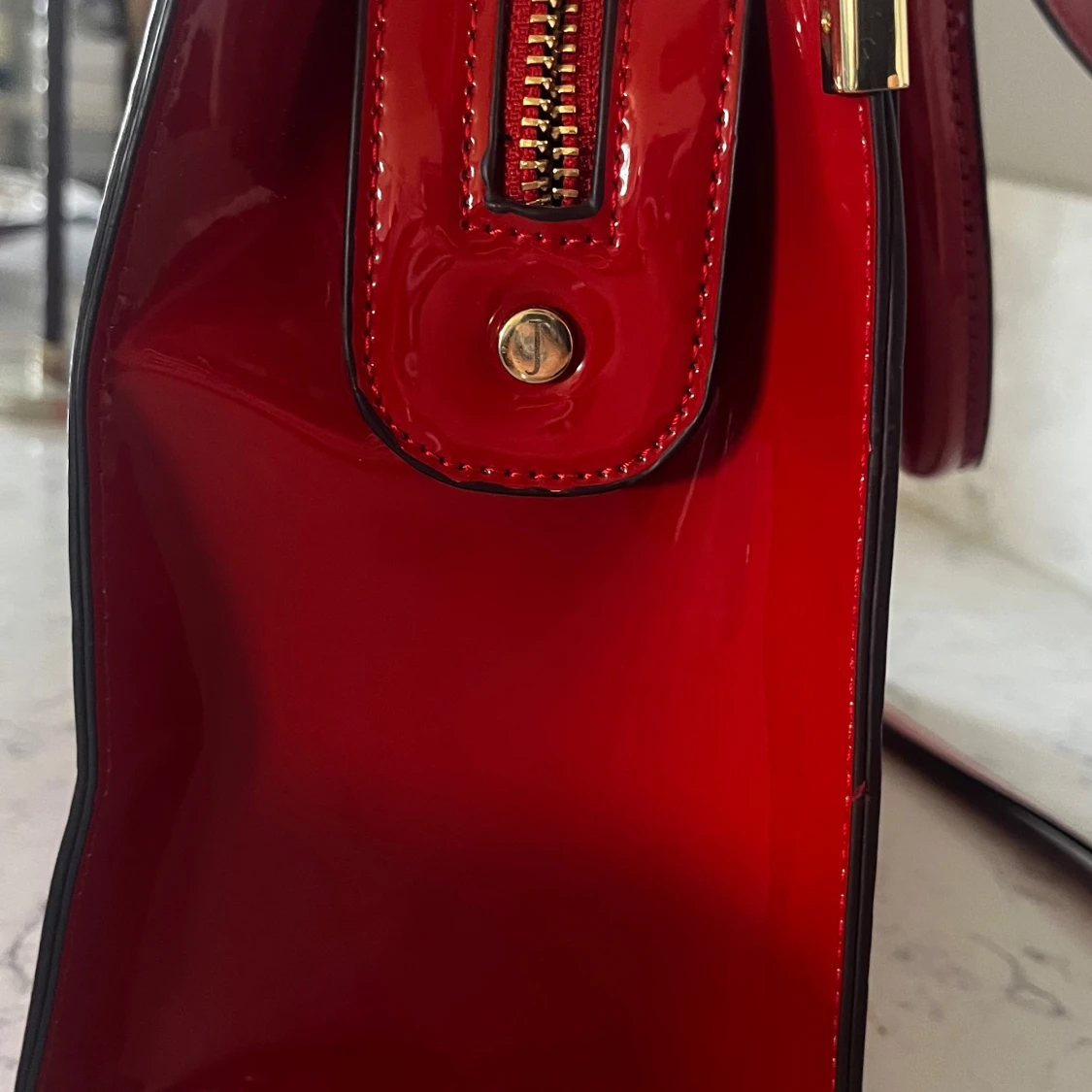 Röd handväska från Jasper Conran - 4