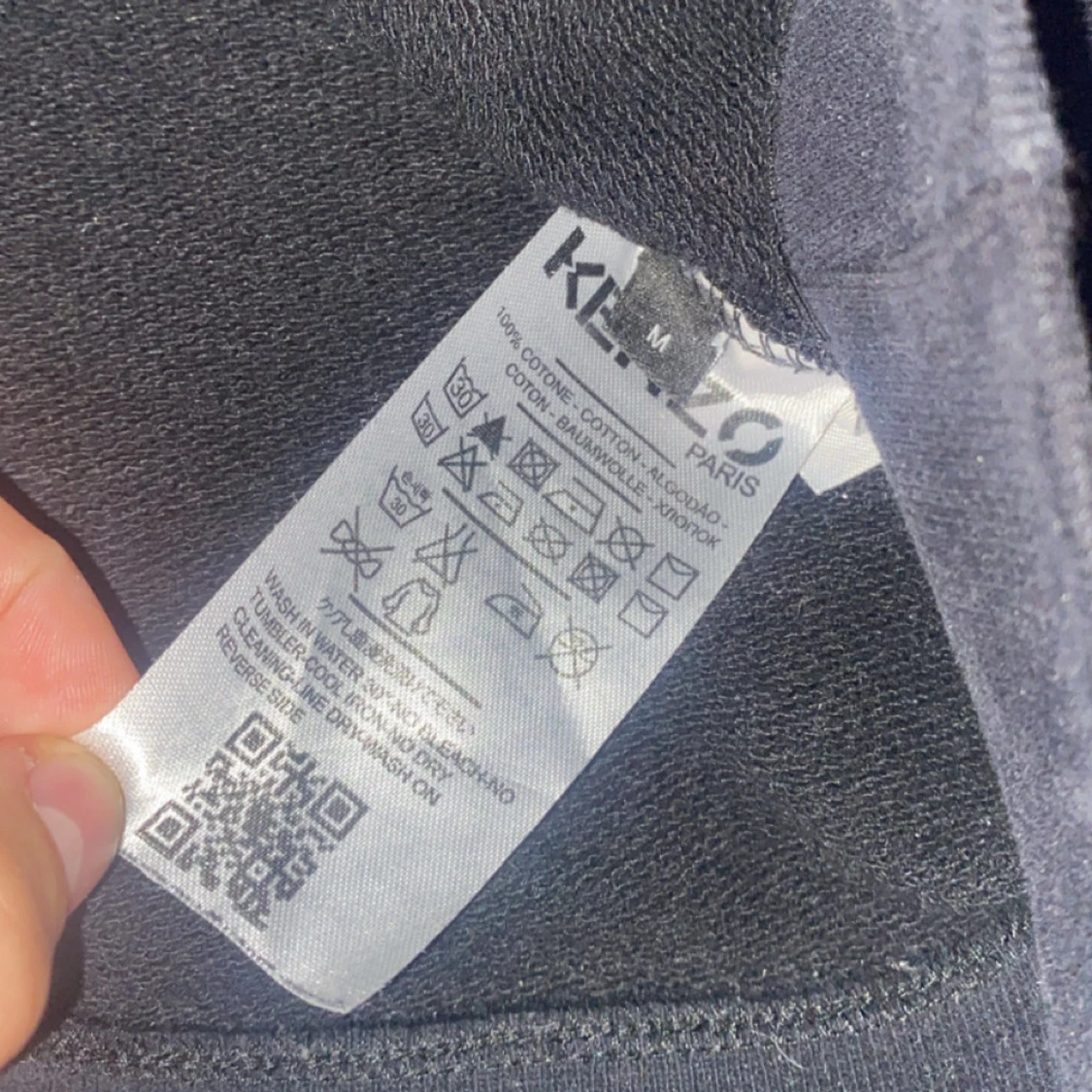 Svart Kenzo tröja med tigerbrodyr - 1