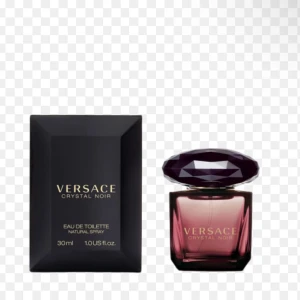Versace Crystal Noir Edp - HELT OANVÄND MED BOX KVAR Versace Crystal Noir Eau de perfume 30ml med lyxig mörklila glasflaska och facettslipat lock. Doften är elegant och flaskan har guldtext. Kommer i svart, stilren kartong. Perfekt för dig som gillar exklusiva parfymer.