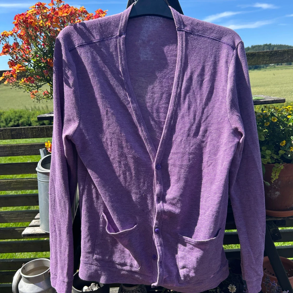 Fin lila cardigan  - 1