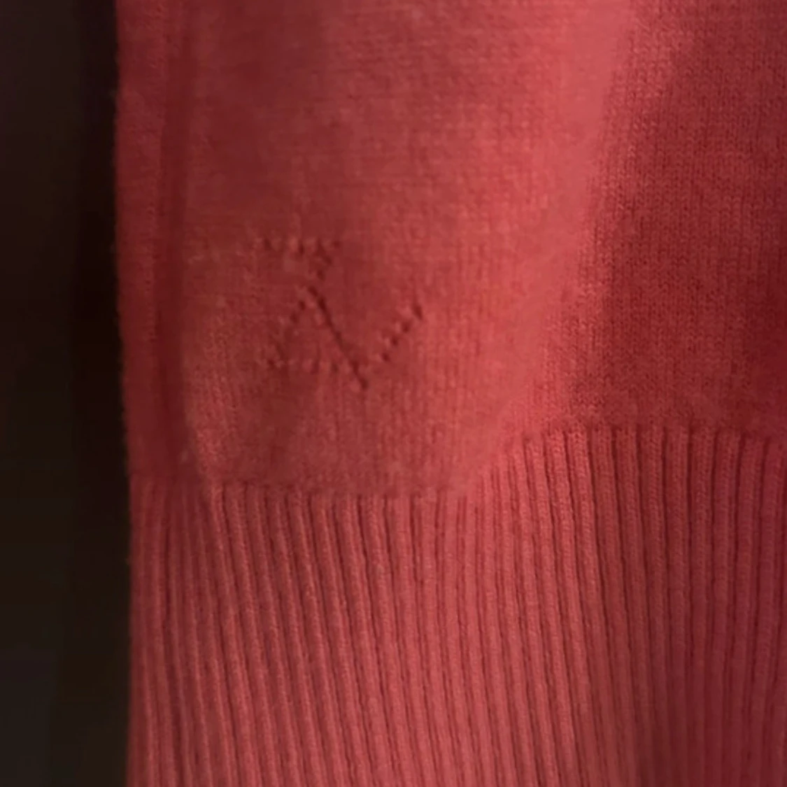 Rosa stickad Voltaire-tröja - 3