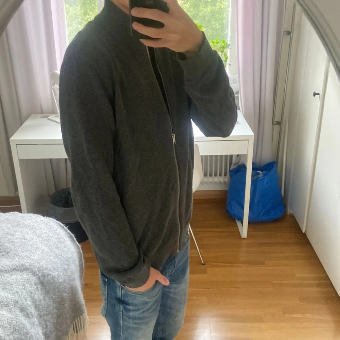 Stickad Full zip - 1