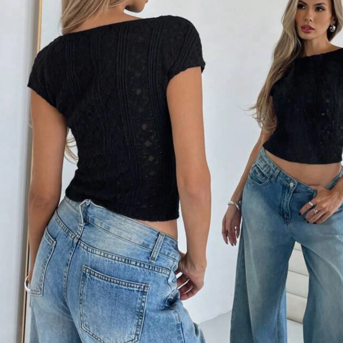 Svart spetsig topp🖤 - 2