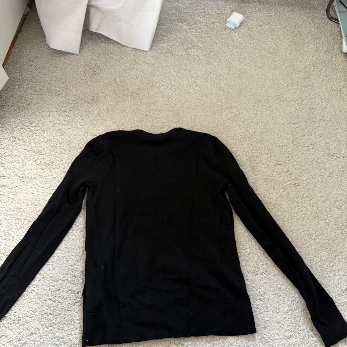 Svart merinoullströja - 2