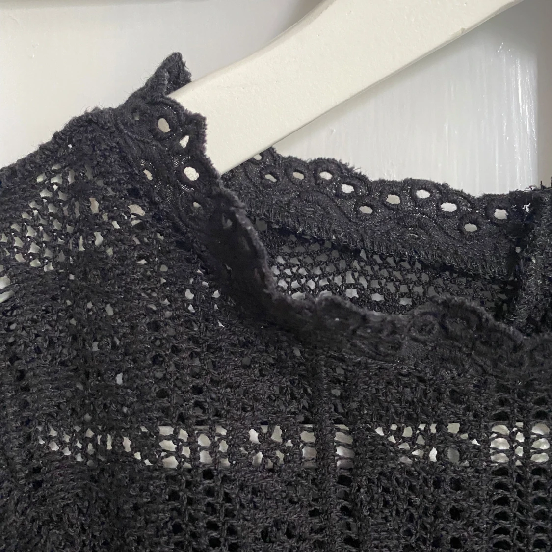 Svart vävd blus - 2