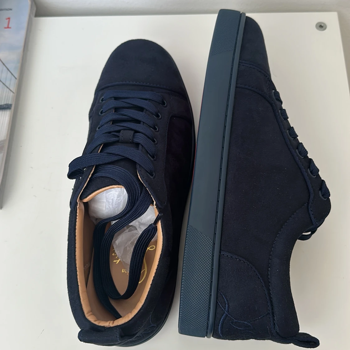 Mörkblå  Christian Louboutin skor - 4