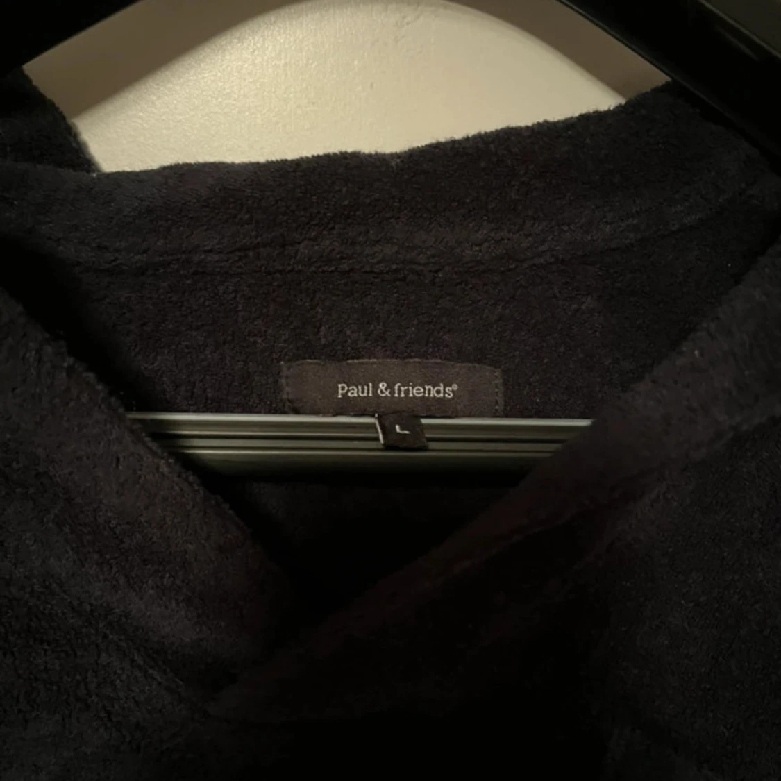 Mörkblå frotté långärmad tröja från Paul & friends - 3