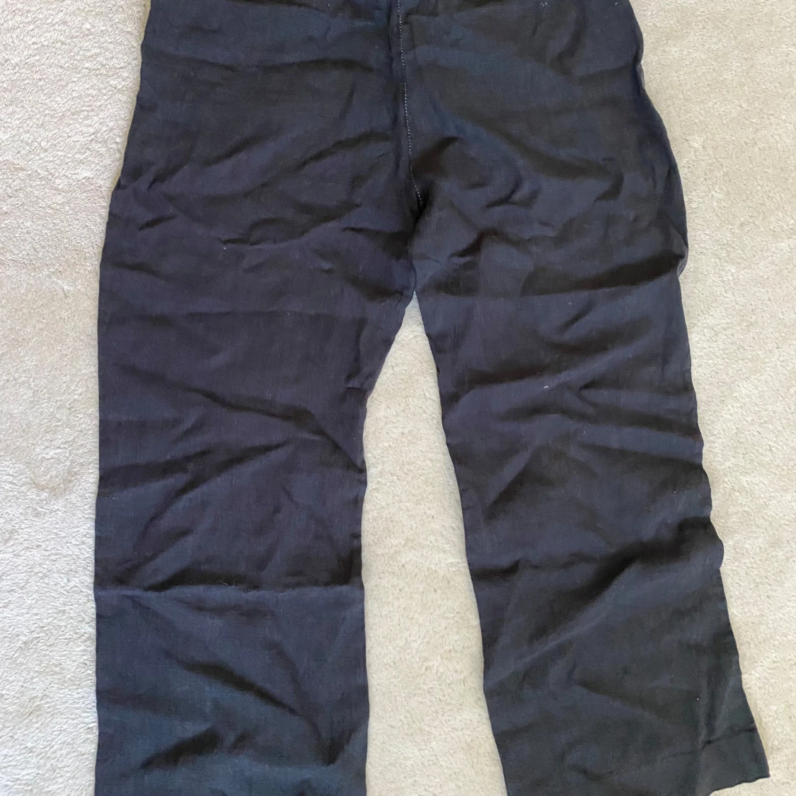 Svarta vida linnebyxor - 1