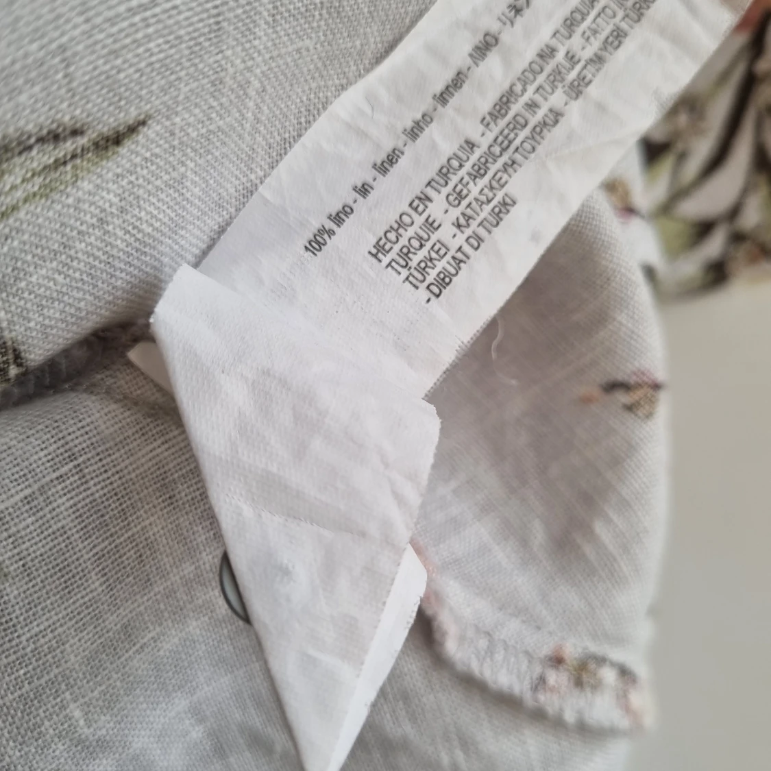 Blommig linneblus Zara - 4