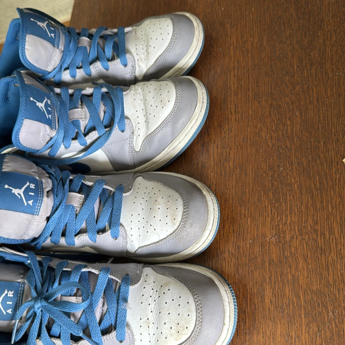 Nike Air Jordan 1 grå/blå sneakers - 1