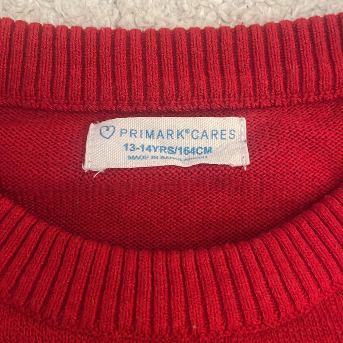 Röd jultröja med renmotiv från Primark - 2