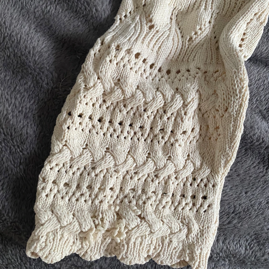 Beige stickad tröja från Vero Moda - 2