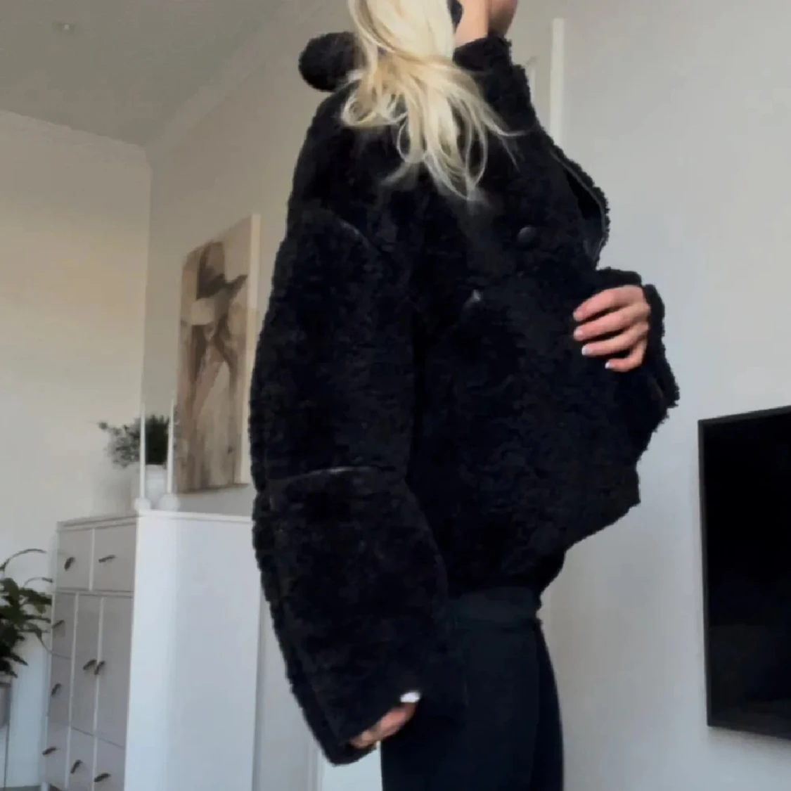 Svart teddyjacka  - 2