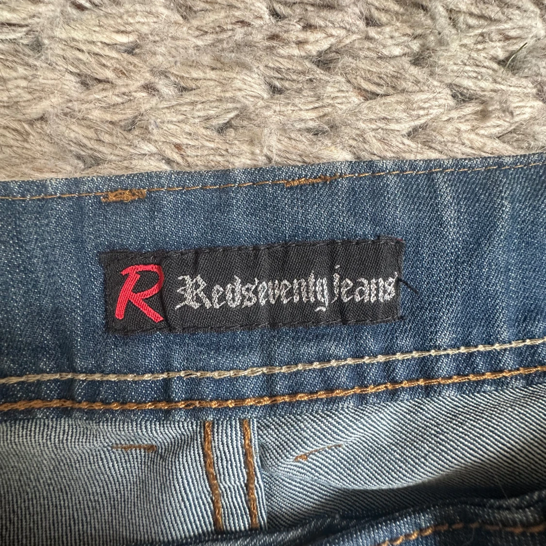 Blå bootcut jeans från Rebelseven - 4