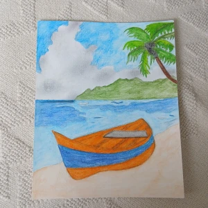 Painting - Poster painting 24 x 30 cm. It's not a canvas. Aquarel painting