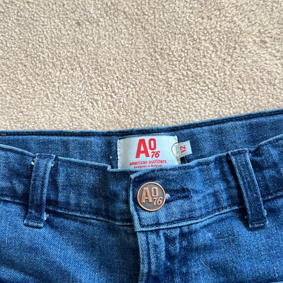 Mörkblå straight jeans - 2