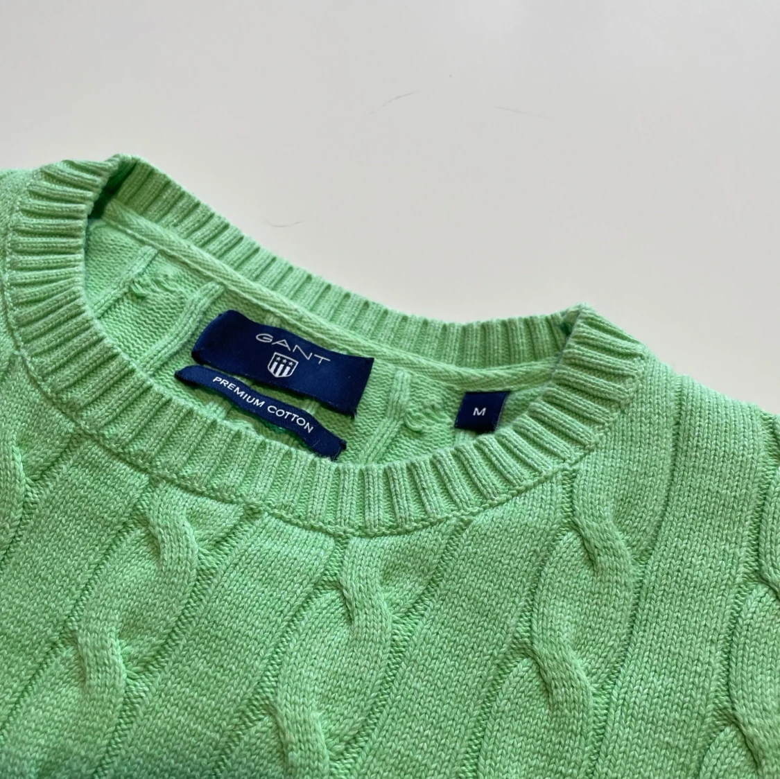 Grön kabelstickad tröja från GANT - 2