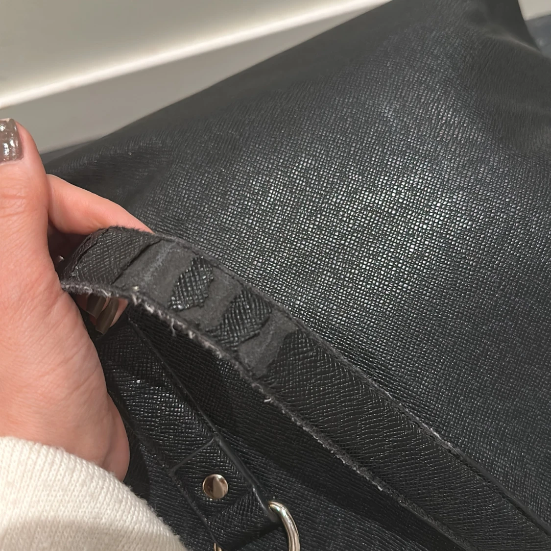 Svart Don Donna  axelväska med dragkedja - 3