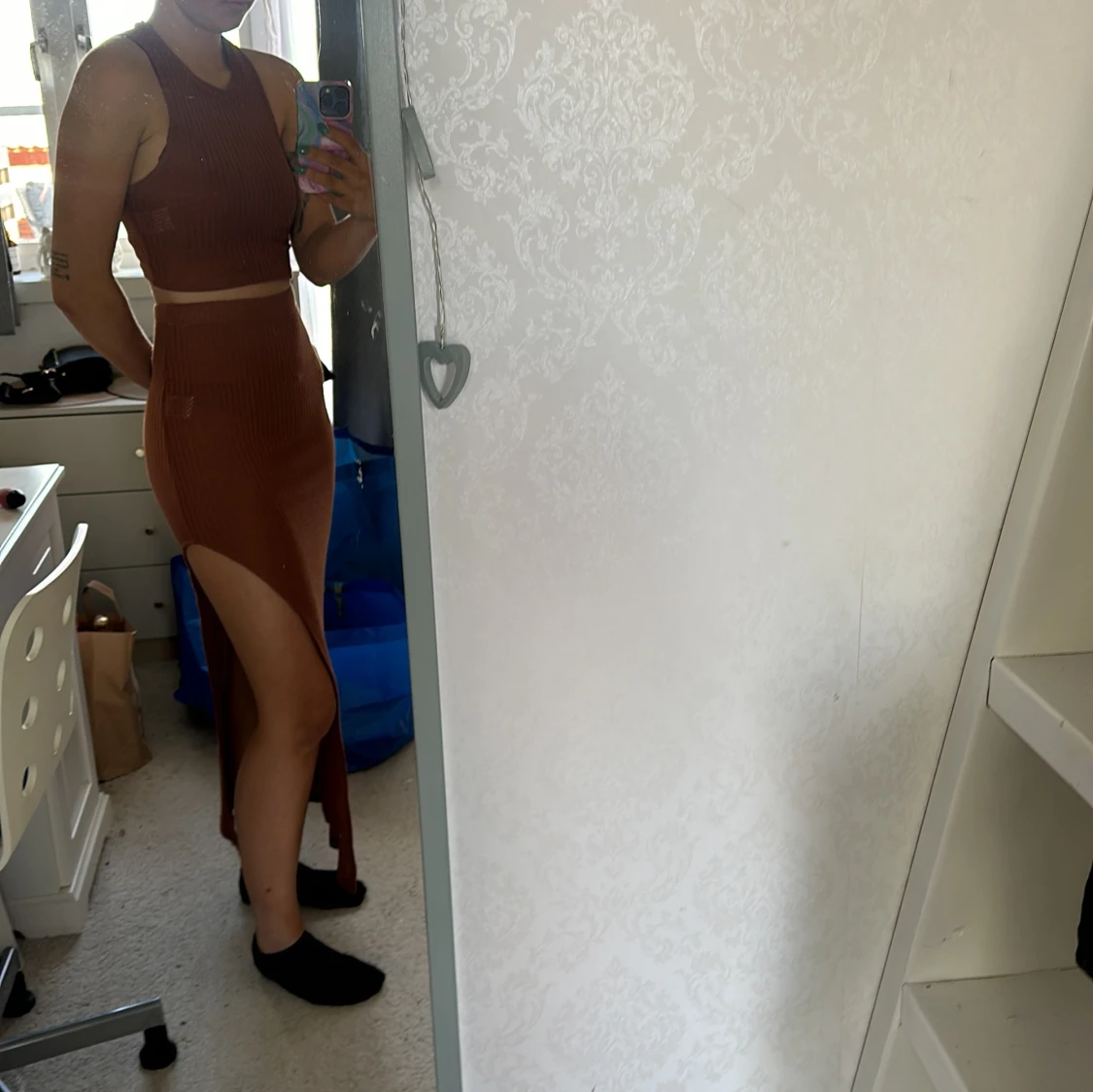 Brun långklänning från Shein - 92