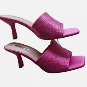 Rosa klackar - Med glitter