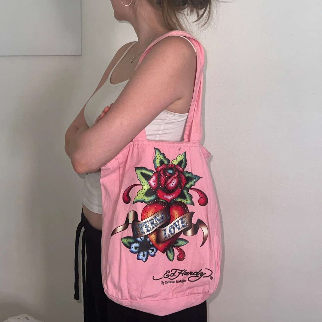 Rosa shoppingväska från Ed Hardy - 91