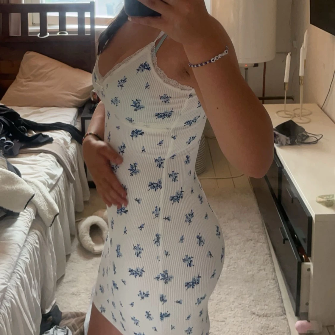 Blommig klänning  - 91