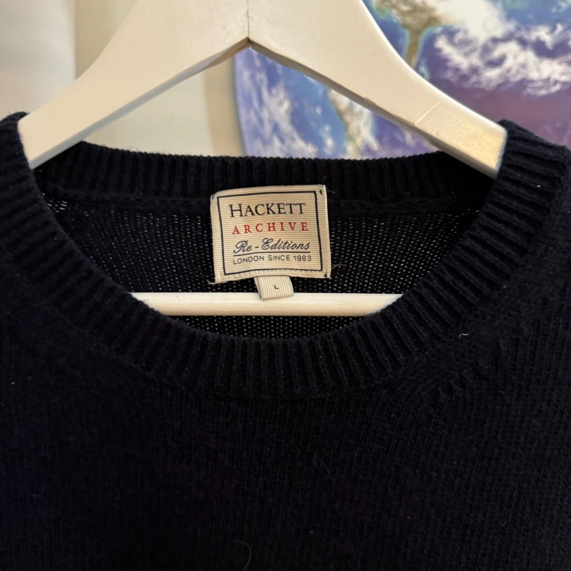 Svart stickad tröja från Hackett - 91