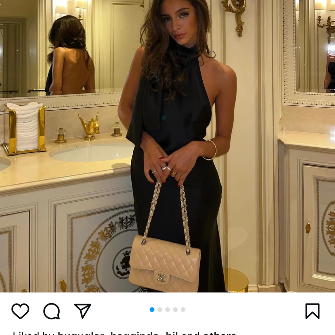 Världens finaste satinklänning från Zara i strl M! Brun färg! - 90