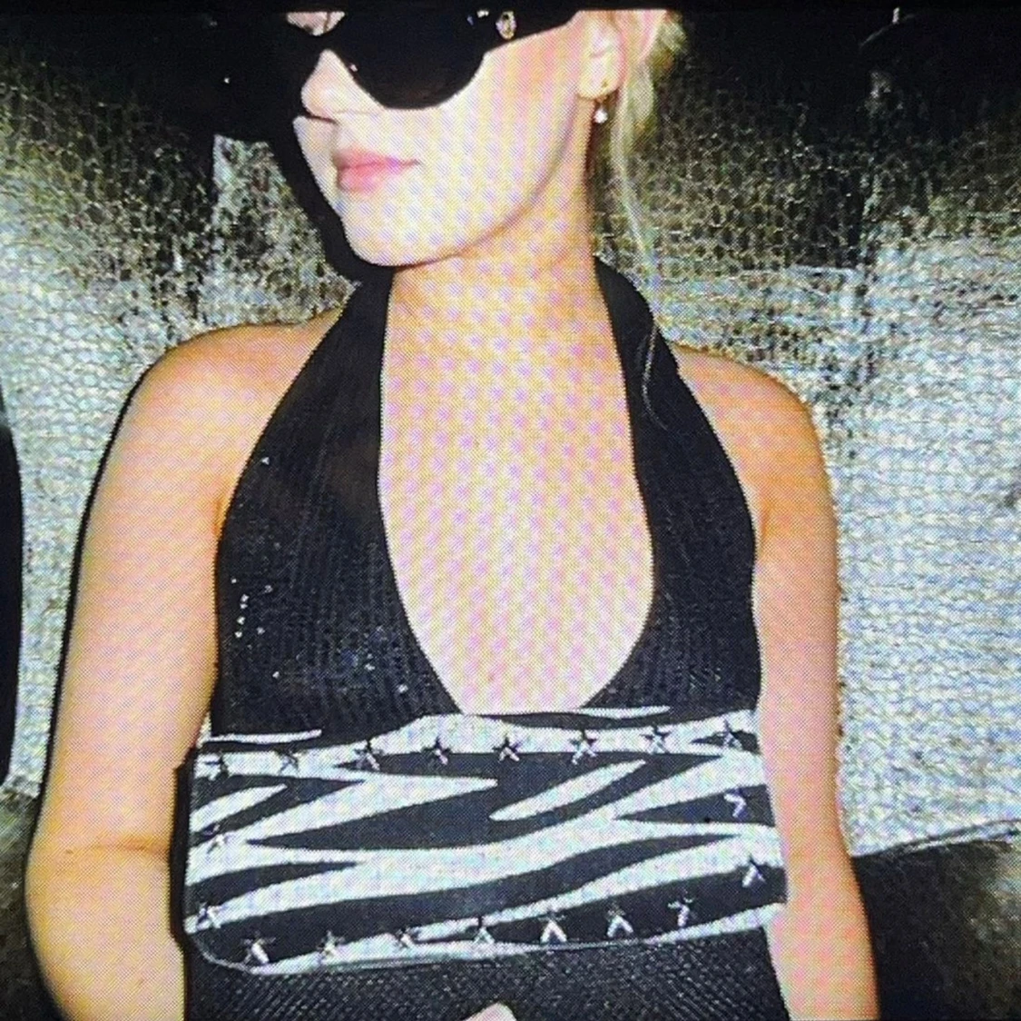 Zebra mönstrad väska - 90