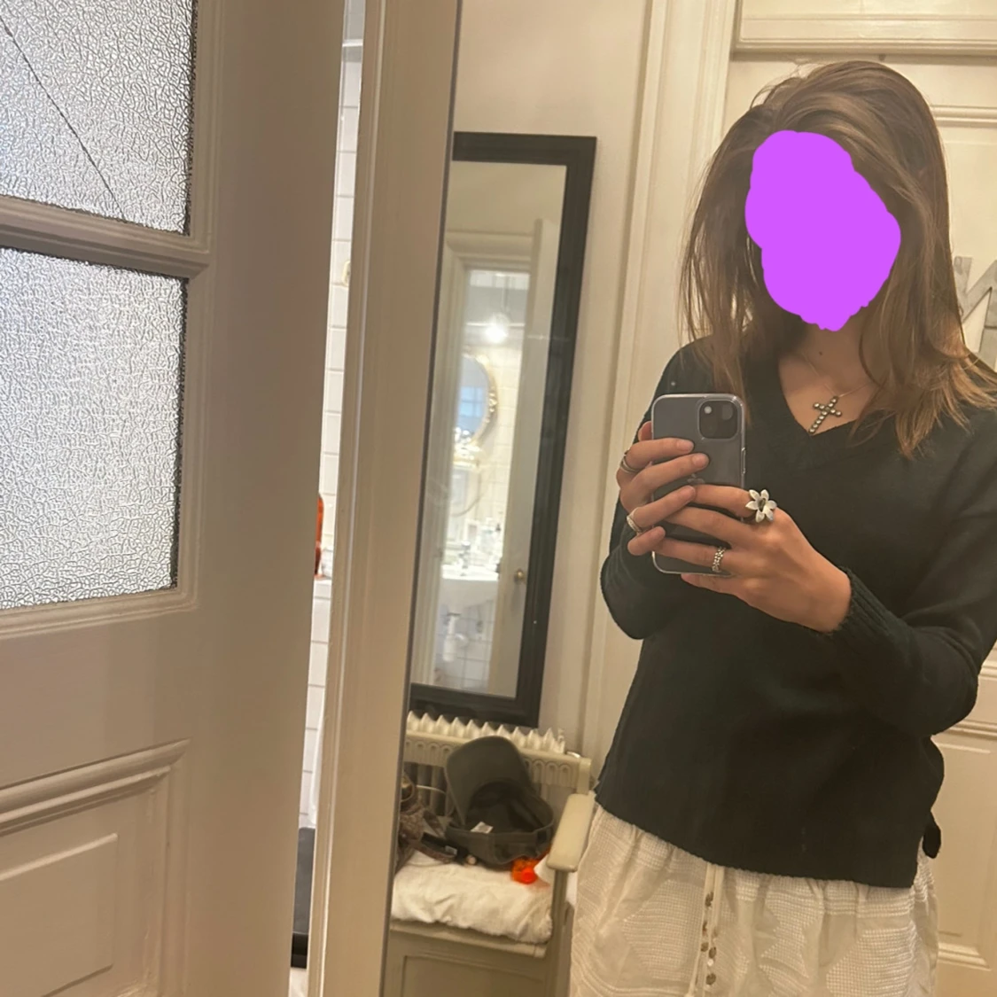 Skogsgrön stickad tröja⛰️ - 90