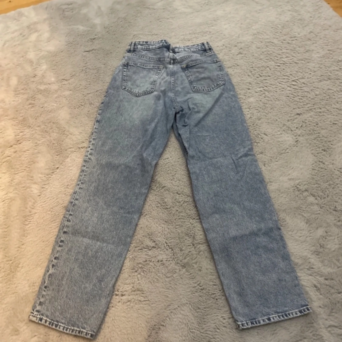 Högmidjade wide leg jeans - 90