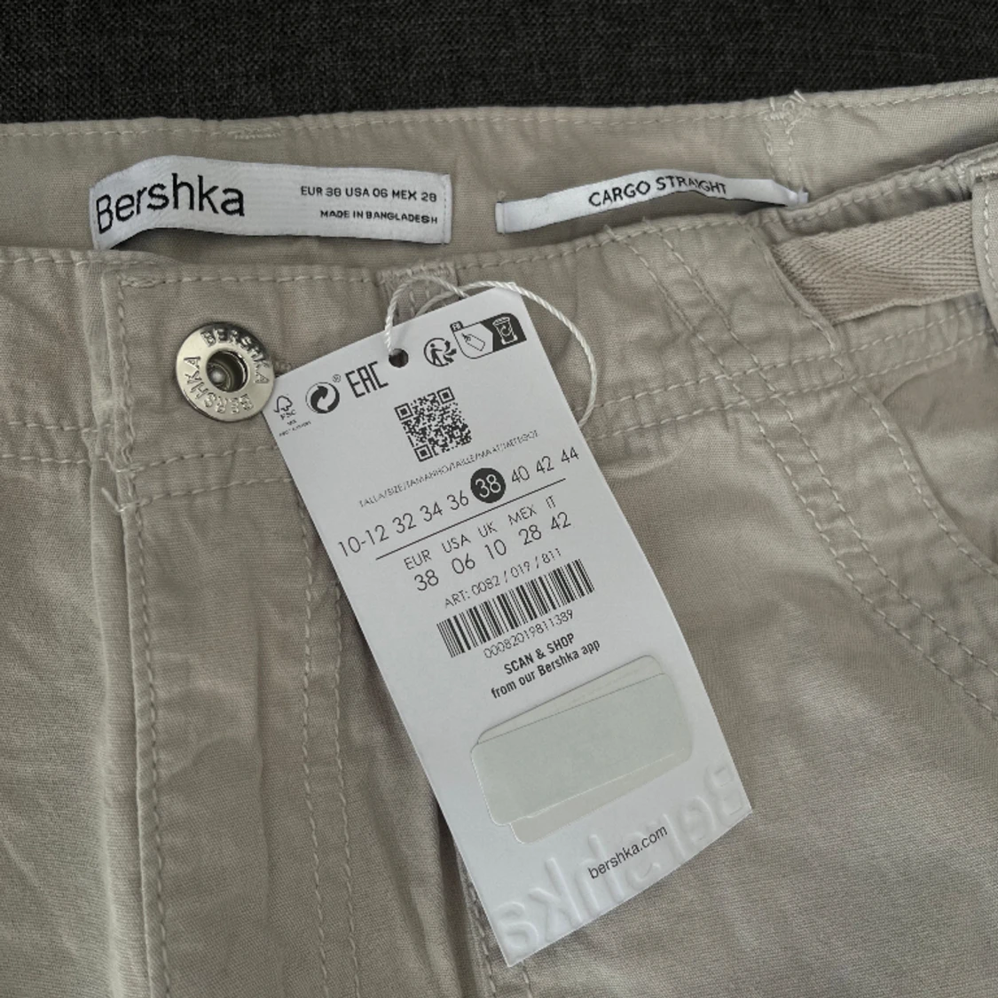 Justerbara raka cargobyxor - 91