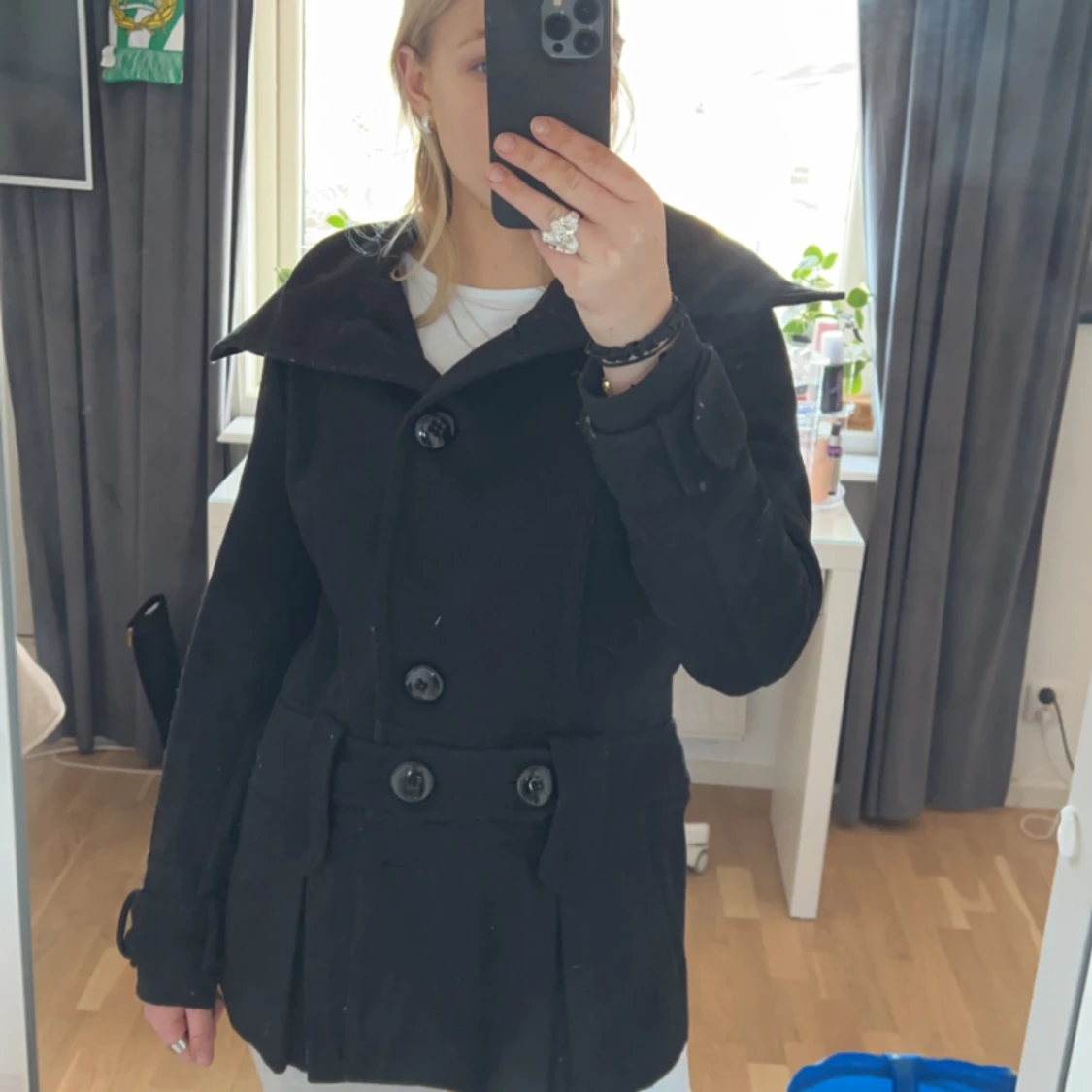 Svart fin kappa  - 91