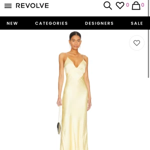 Balklänning från Bardot  - Oanvänd och lapp kvar!  Den heter Capri Diamonte Slip Dress in Canary Yellow och är från Bardot. Slutsåld på hemsidan, och på revolve