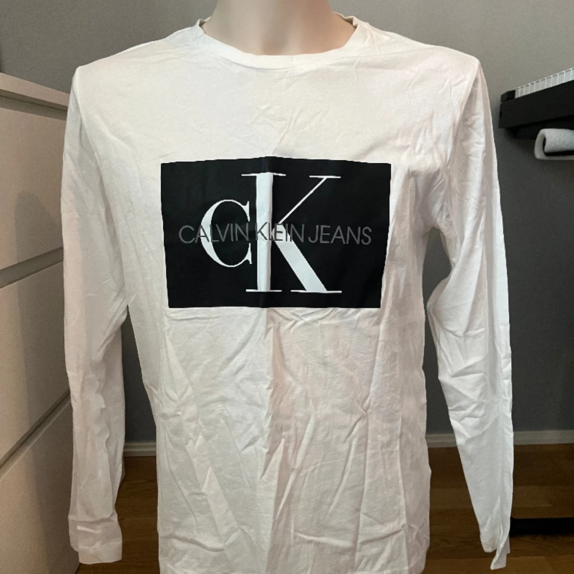 Långärmad tröja med tryck