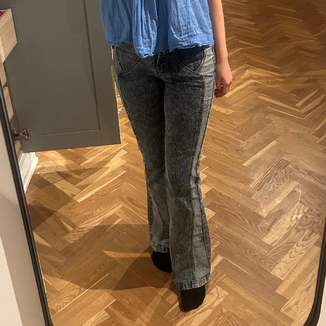 Utsvängda Vintage Low Waist Jeans 