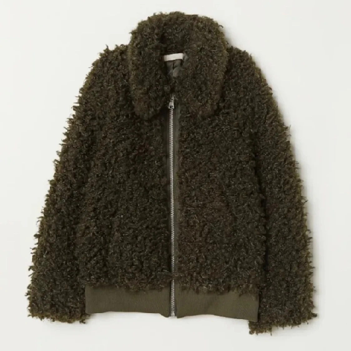 Grön teddy jacka