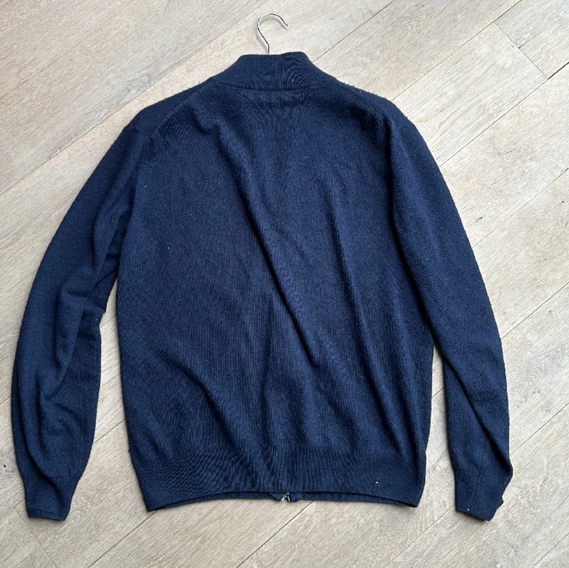Blå Cashmere Fullzipp - 91