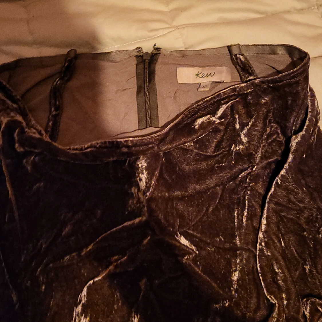 Velour maxi kjol - 90