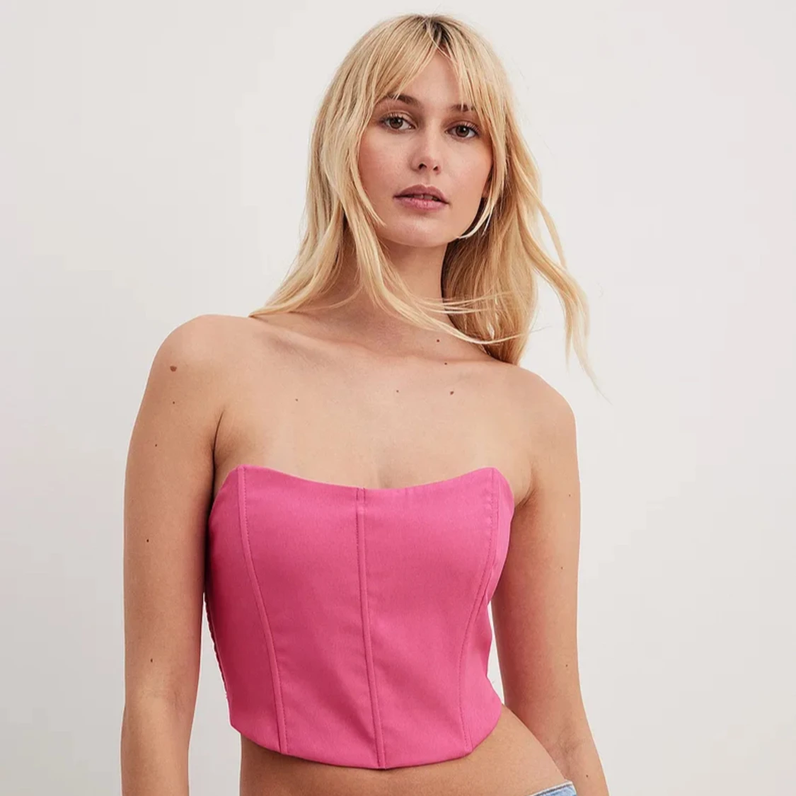 Recycled Korsett-topp med smock bak - 91