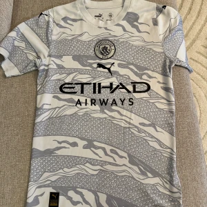 Manchester city limited edition  - Nytt skick , endast andvänd fåtal gånger tröjan är äkta , inget tryck på ryggen Pris kan diskuteras 