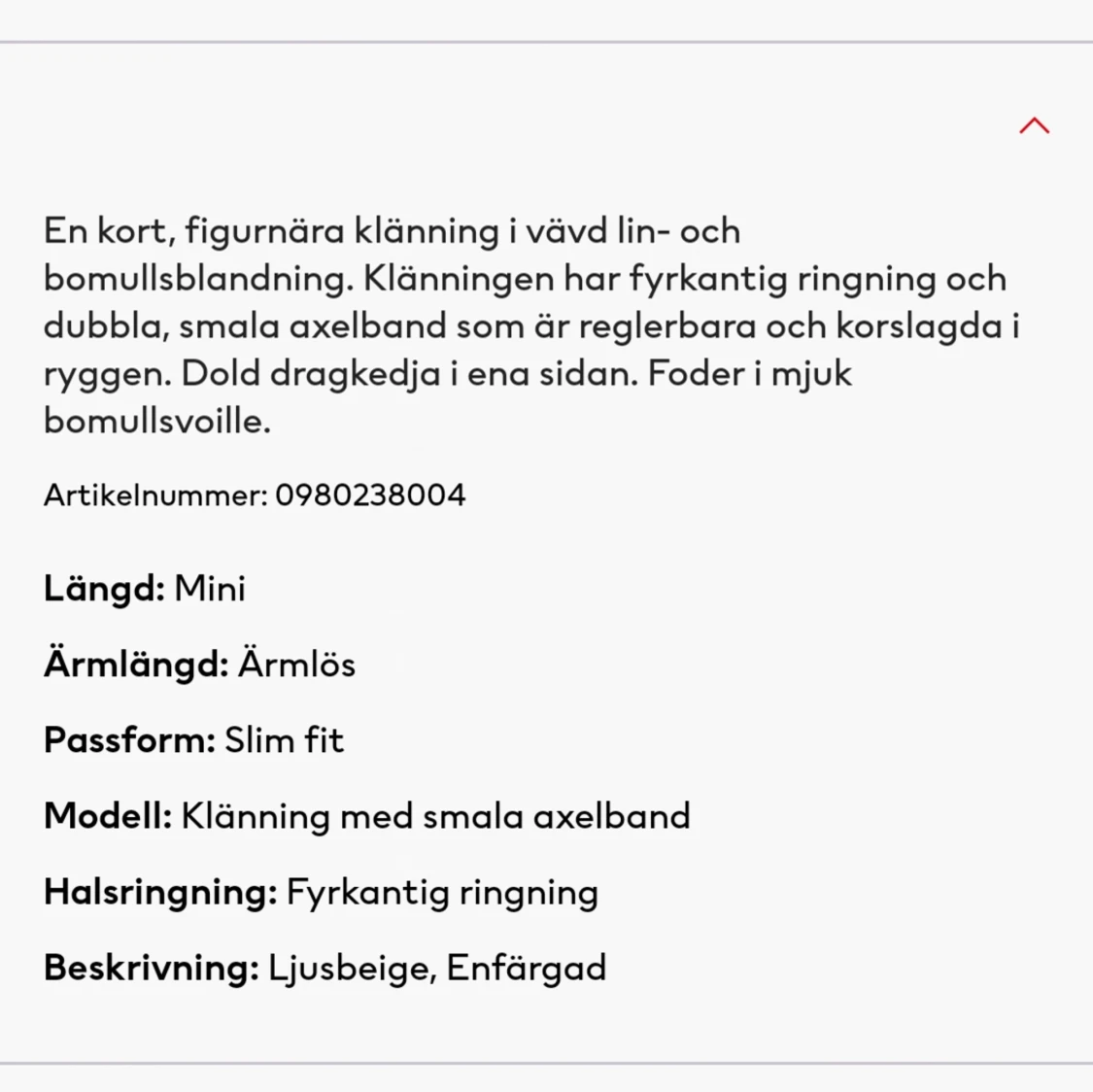 Linne klänning  - 91