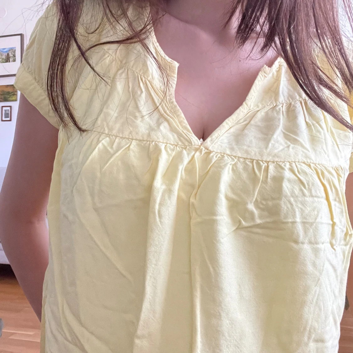 Gul tröja blus (S) - 93