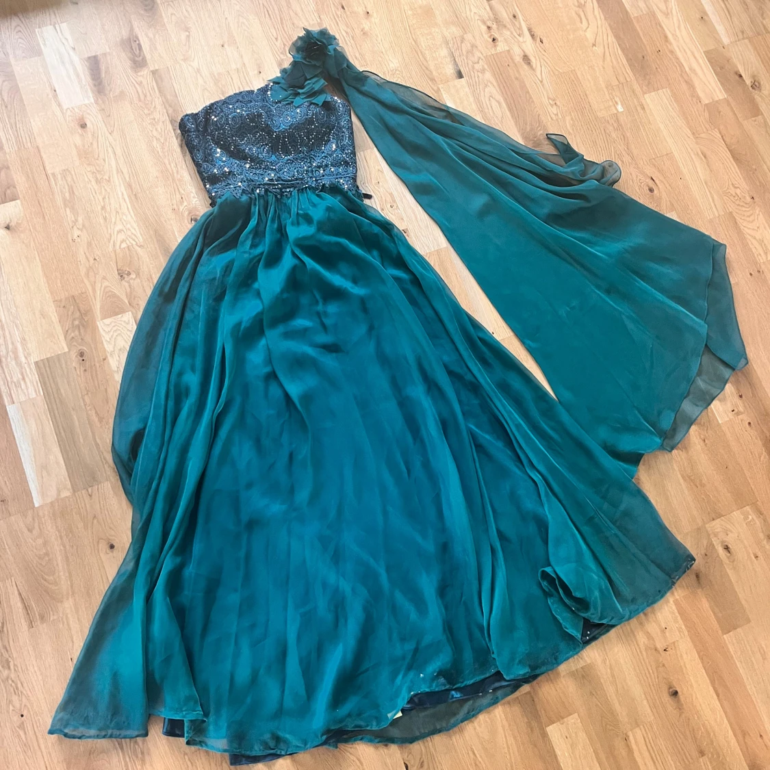 Mörkgrön balklänning - 2