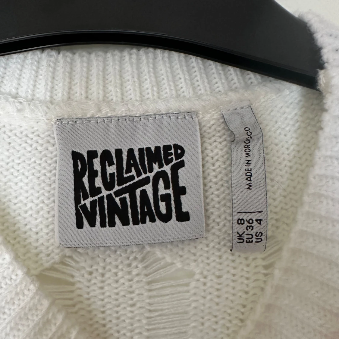 Distressed stickad tröja - 91