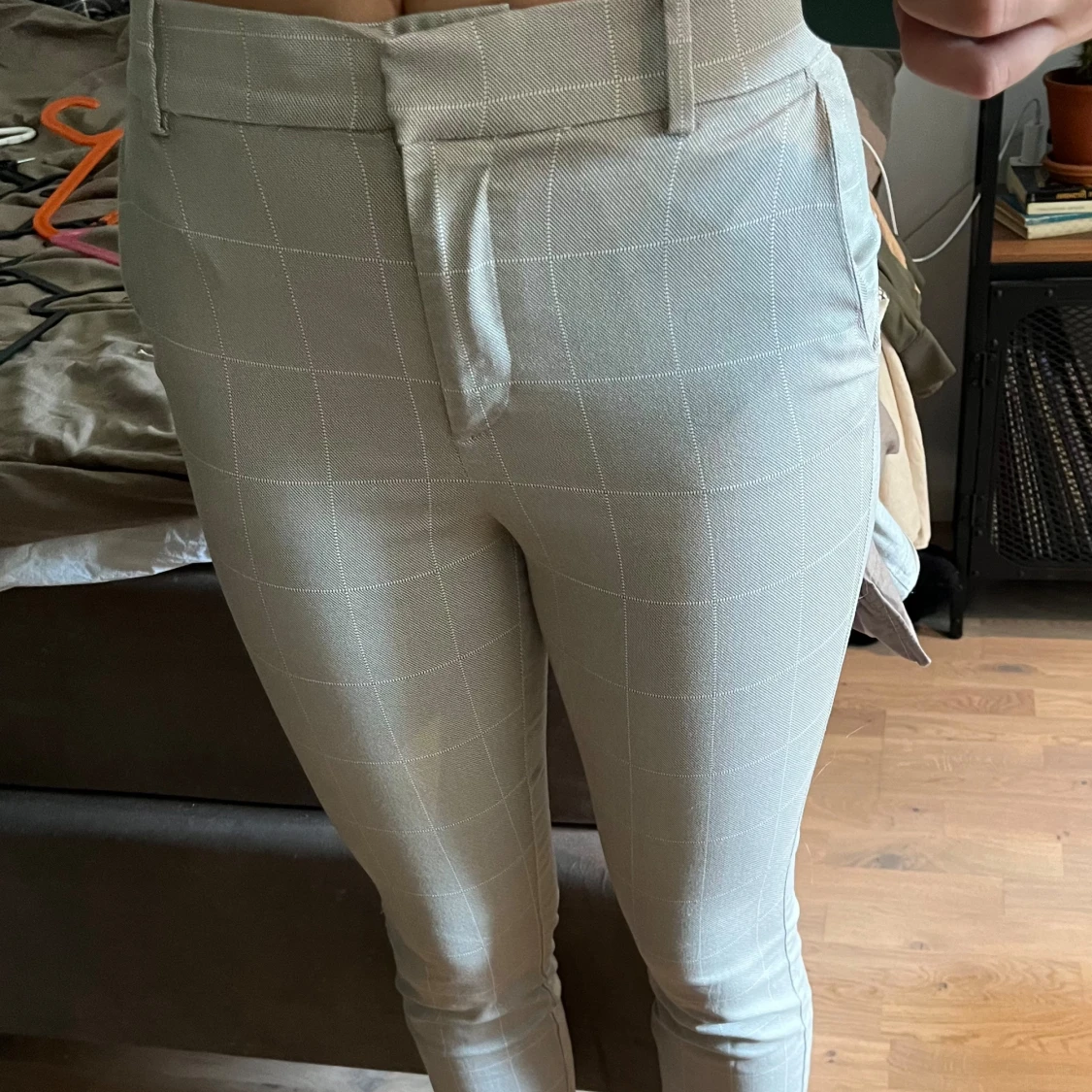 Beige kostymbyxor  - 91