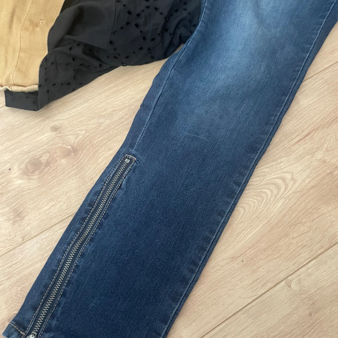 Blåa leggings jeans  - 91